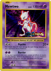 Mewtwo 51/108 Sheen Holo Promo - XY Evolutions Prerelease